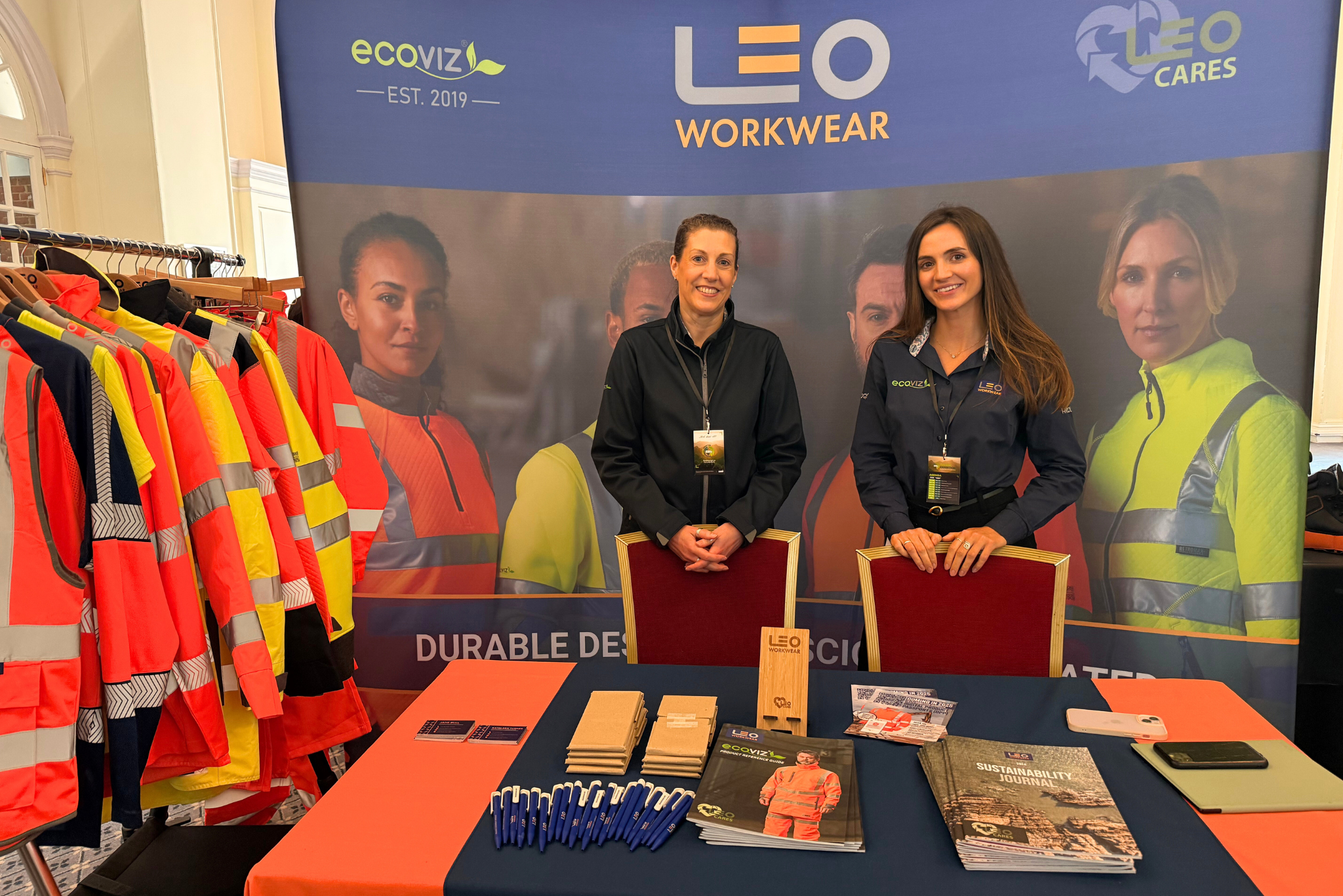 The LEO WORKWEAR stand at the ESG Exhibition