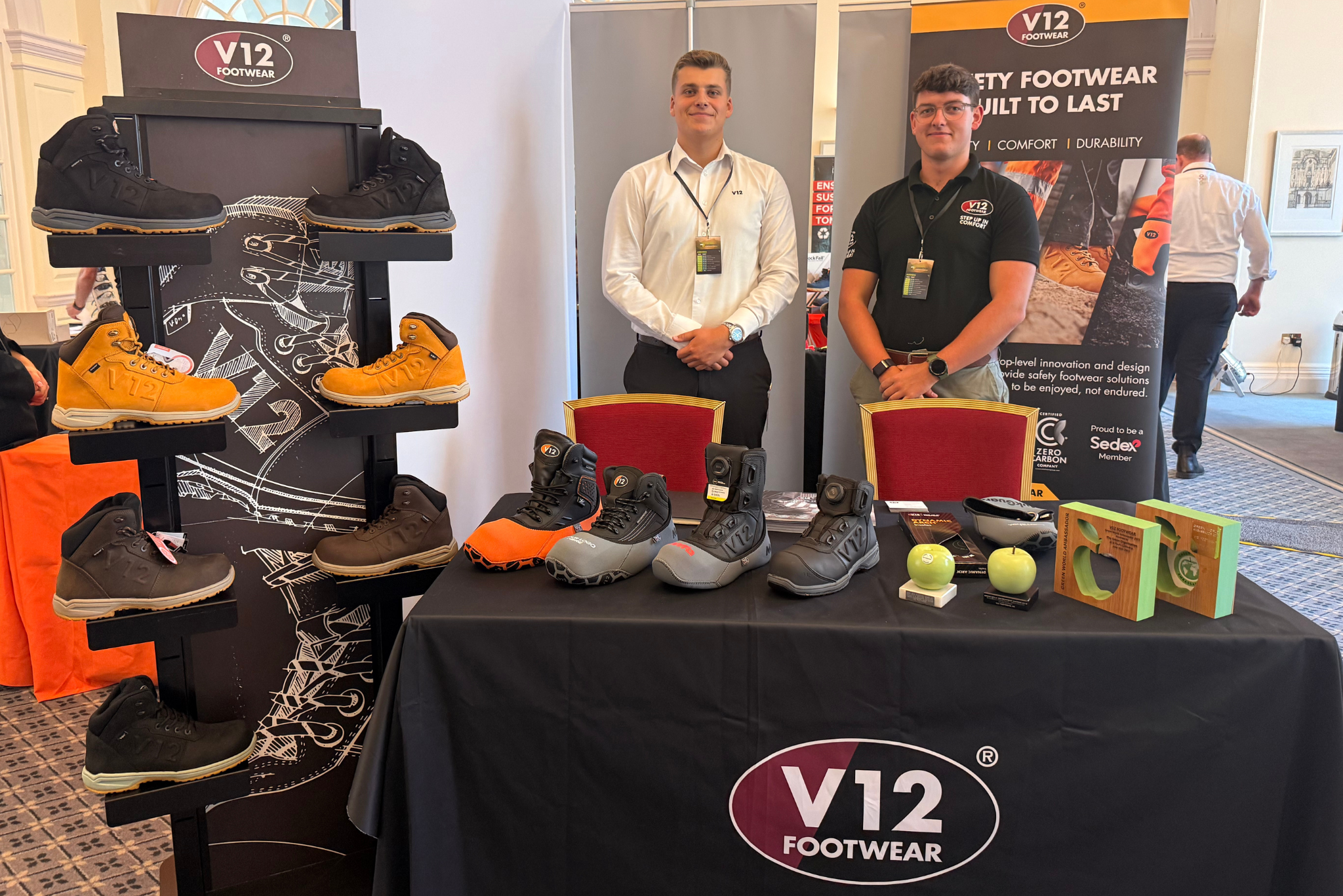 The V12 stand at the ESG Exhibition