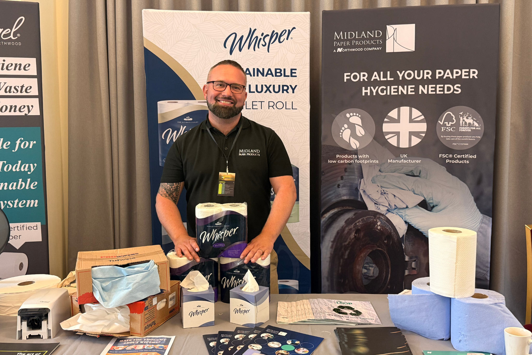 The MIDLAND PAPER stand at the ESG Exhibition
