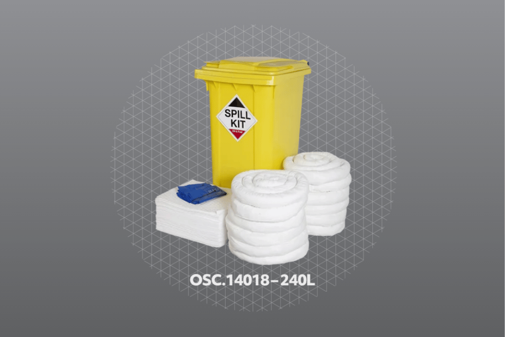 Spill control equipment.