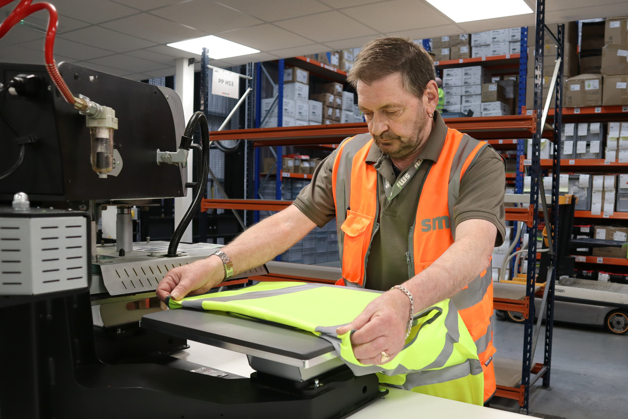 Heat seal on hi-vis.