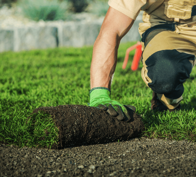 Landscape worker