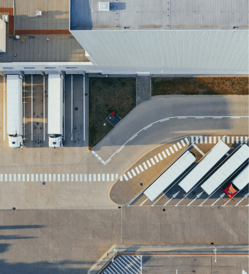 Distribution centre from above.