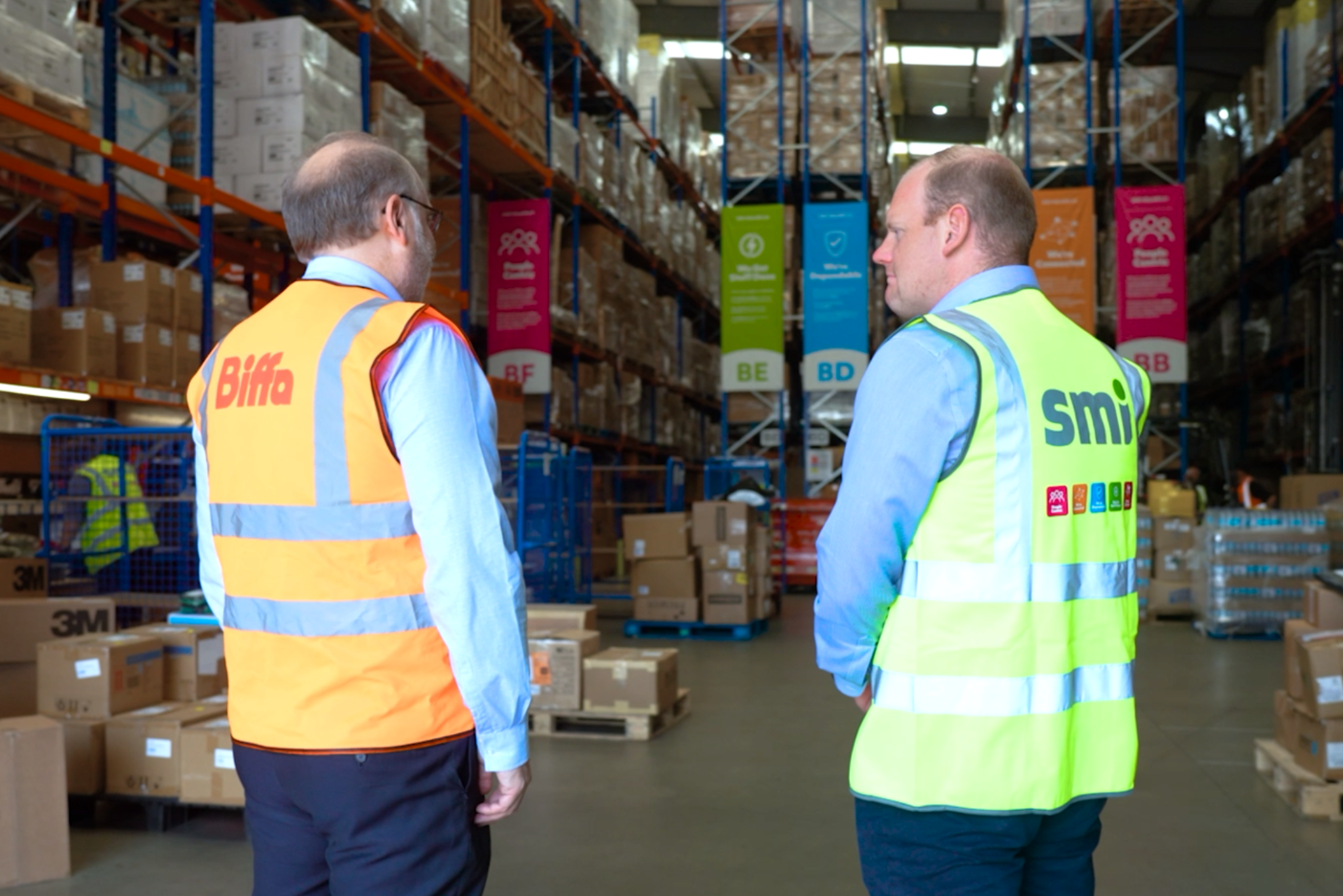 Biffa worker in PPE.