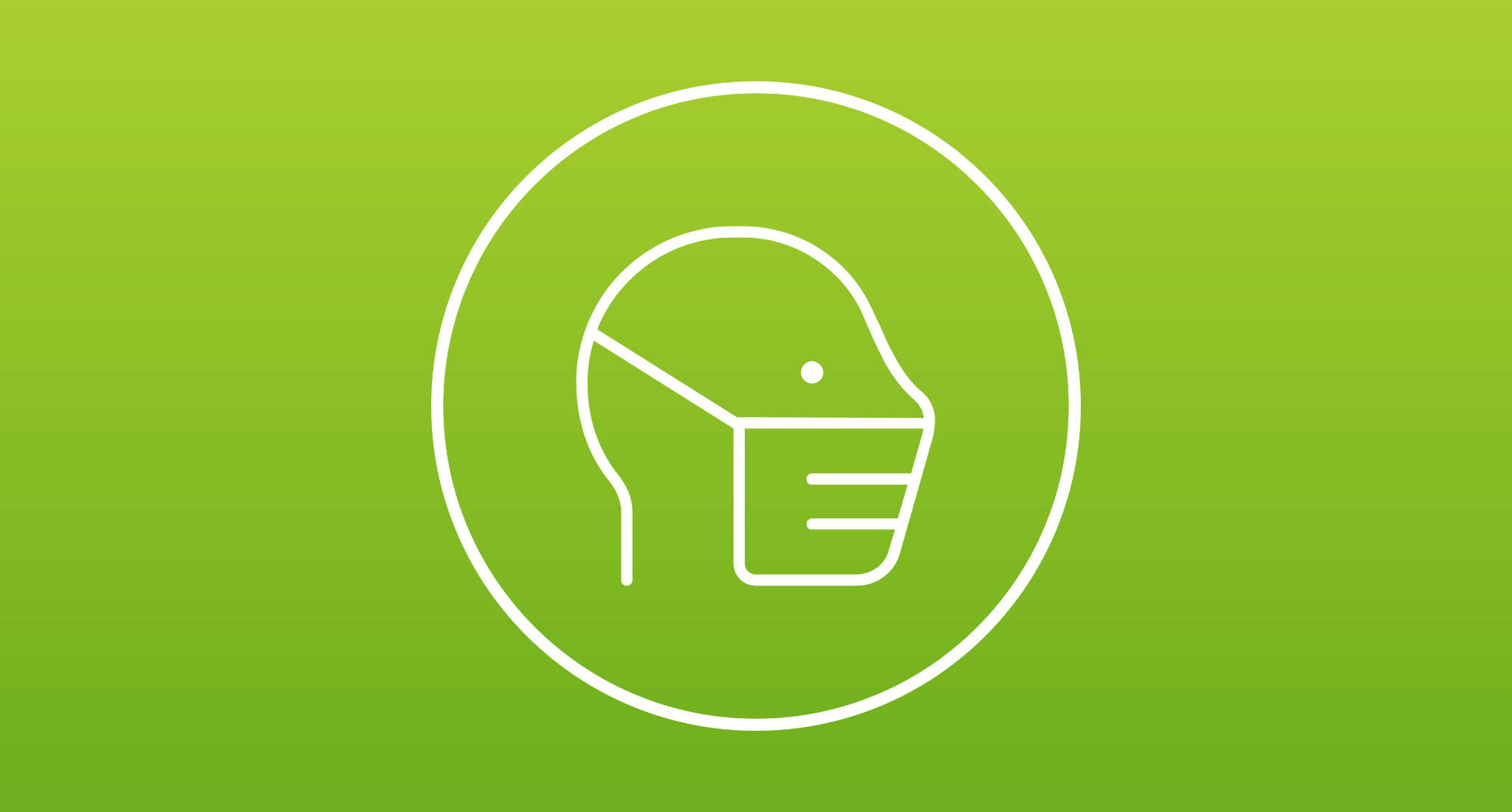 Face fit testing icon