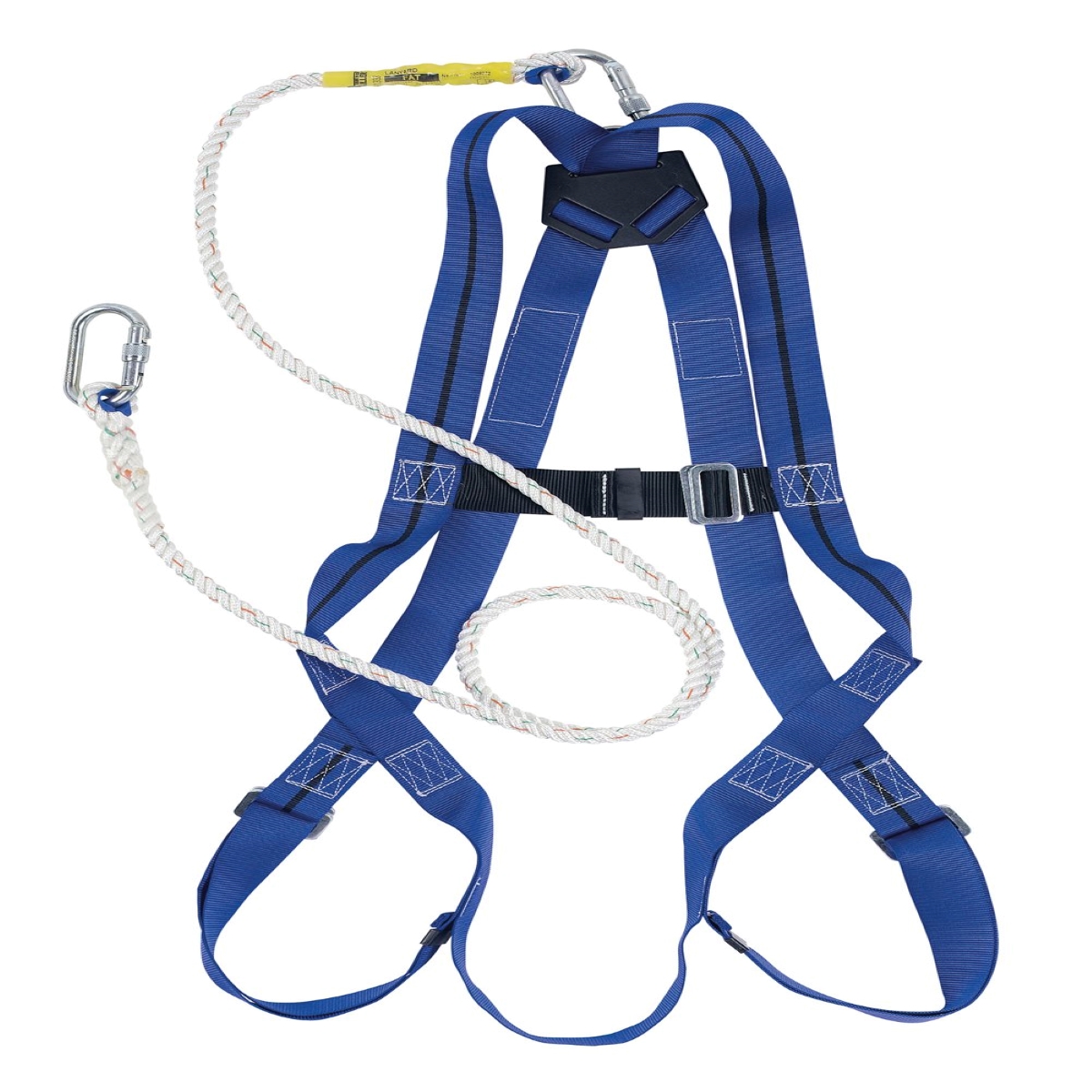 RESTRAINT KIT 1 POINT FULL BODY HARNESS + ROPE LANYARD 2M