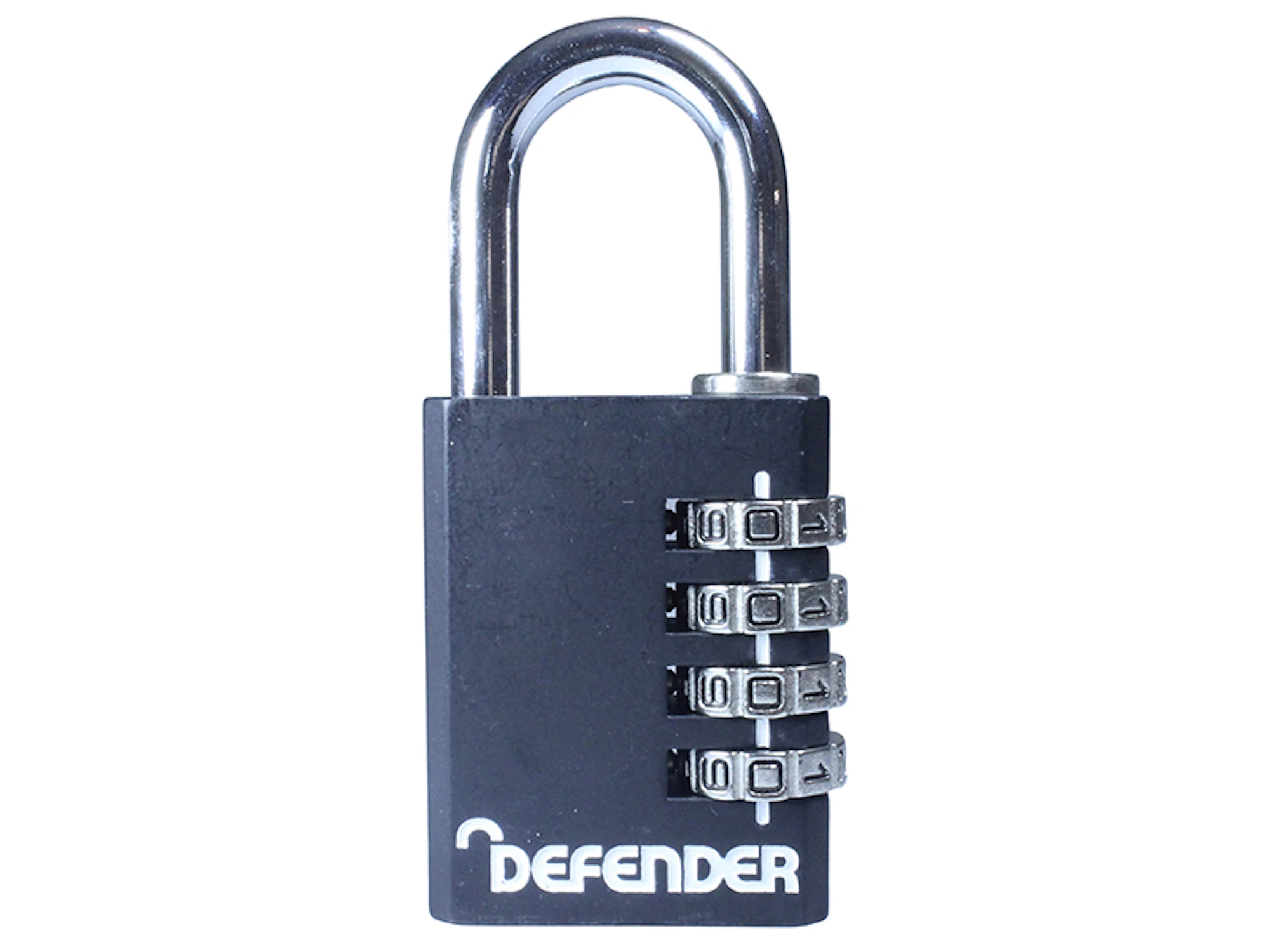 DEFENDER 40MM BLACK DIECAST COMBINATION PADLOCK