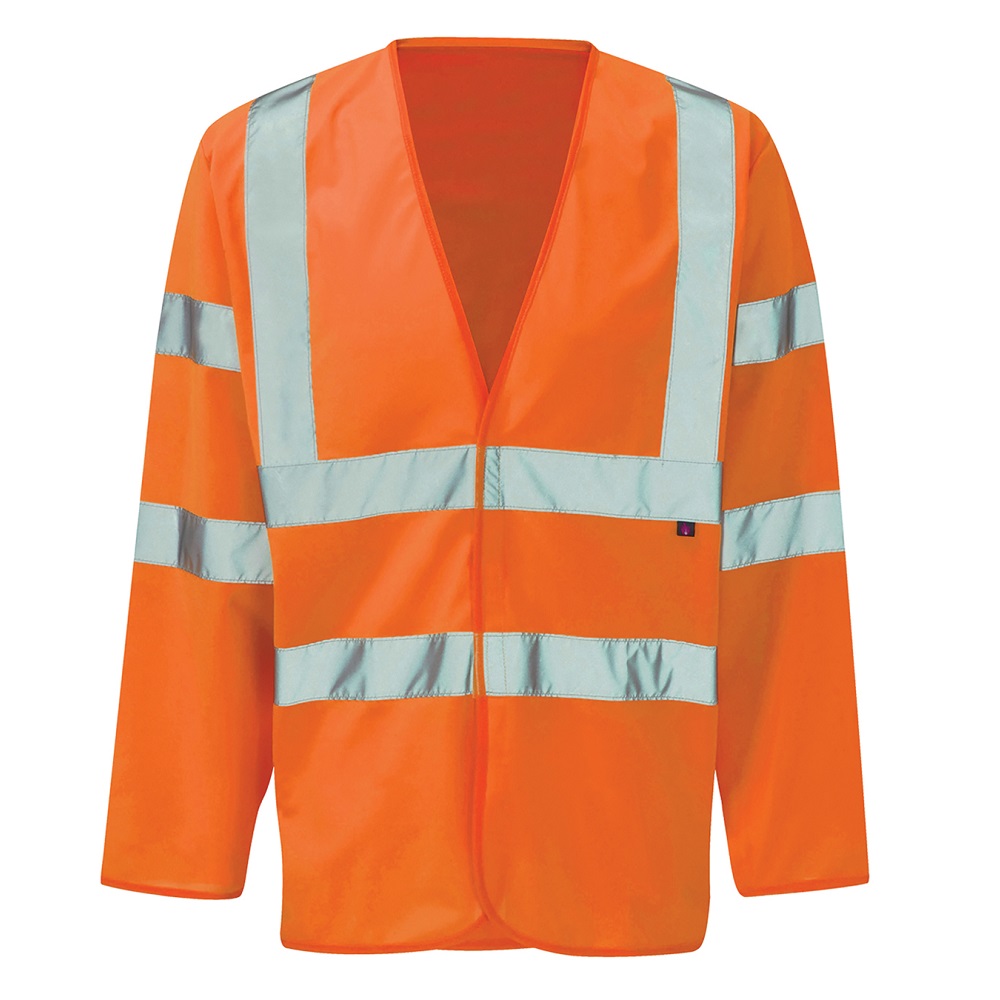 Long sleeve orange shop hi vis vest