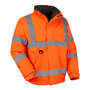 Hi vis bomber jacket clearance fleece lined