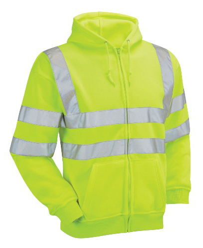 HI-VIS LONG SLEEVE JERKIN - YELLOW