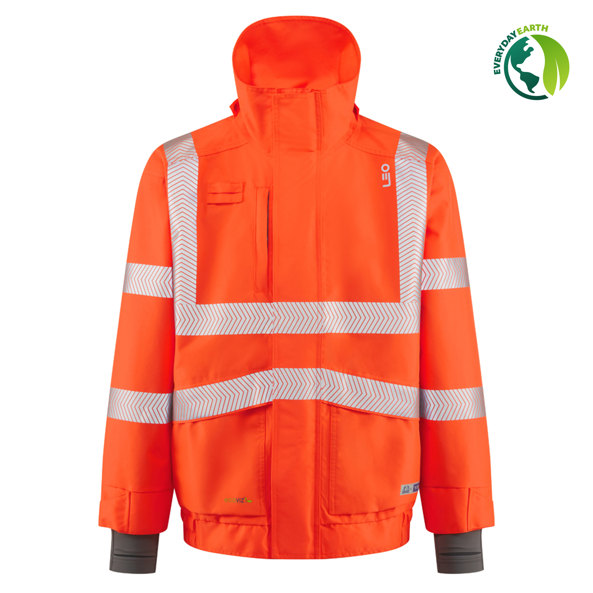 LEO DARTMOOR CLASS 3 ECOVIZ BREATHABLE BOMBER JACKET-ORANGE