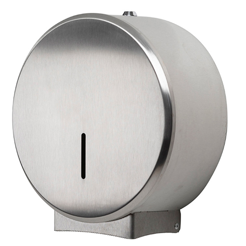 STAINLESS STEEL MINI JUMBO TOILET ROLL DISPENSER