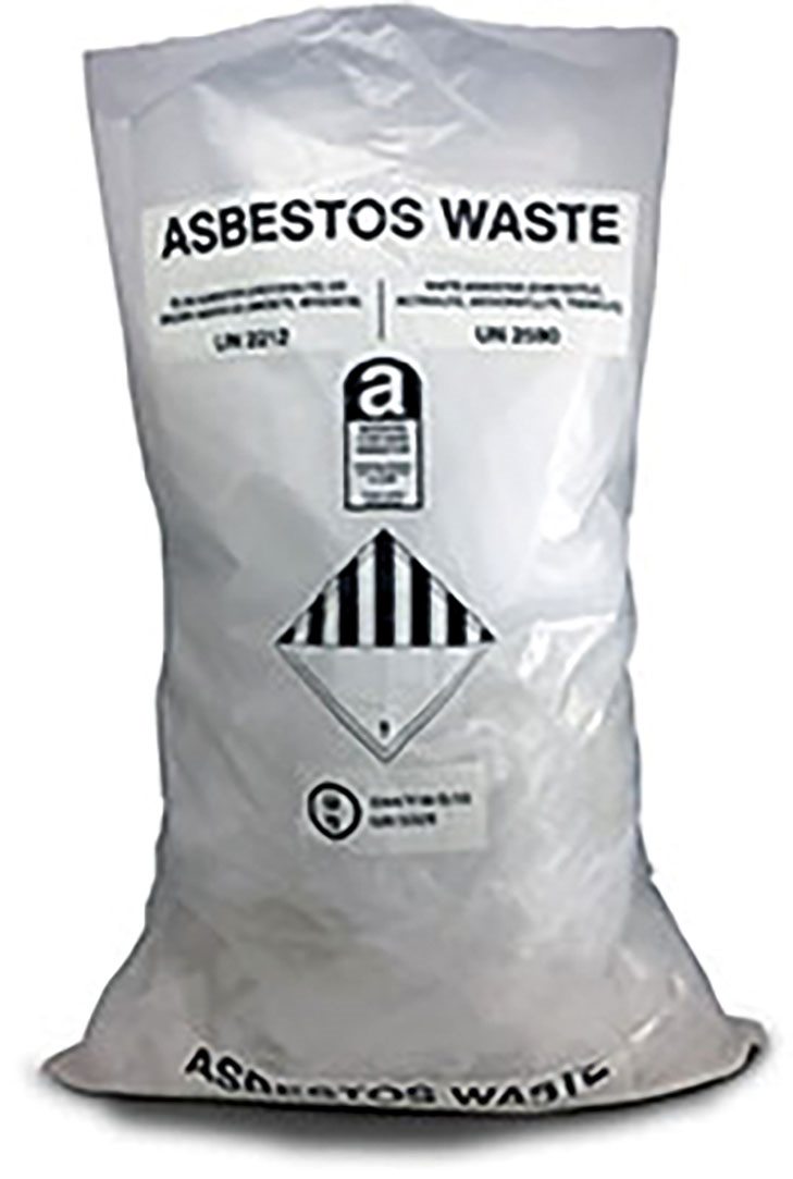 CLEAR ASBESTOS BAGS BX/100