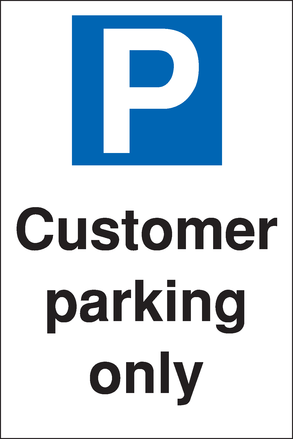 customer parking only ロードサイン Customer Parking Only Metal Sign - 7